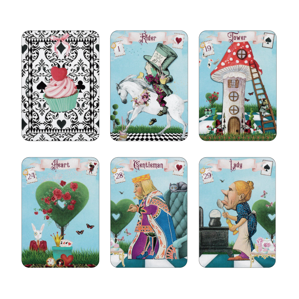 欠品中】アリス・イン・ワンダーランド・ルノルマン [Alice In Wonderland Lenormand] | 日本のオラクルカード・ タロットカード全集オンラインストア