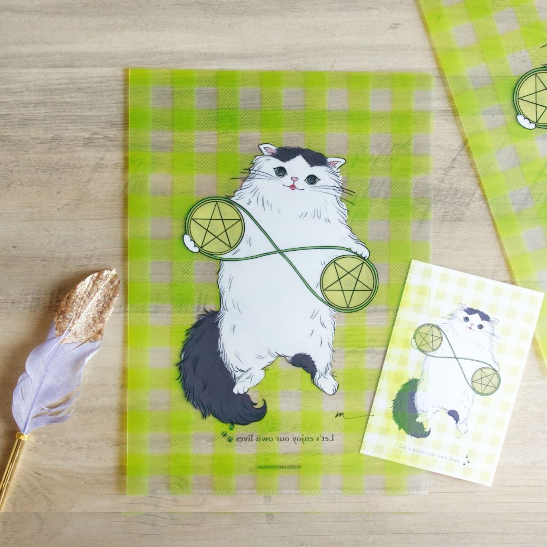 【4/2 発売】ペンタクル2な猫のクリアファイル ポストカード付き【予約商品】